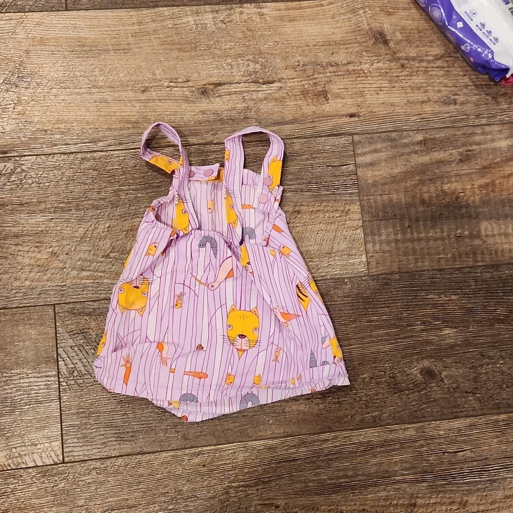 Patagonia Infant Purple Cat Print Dress